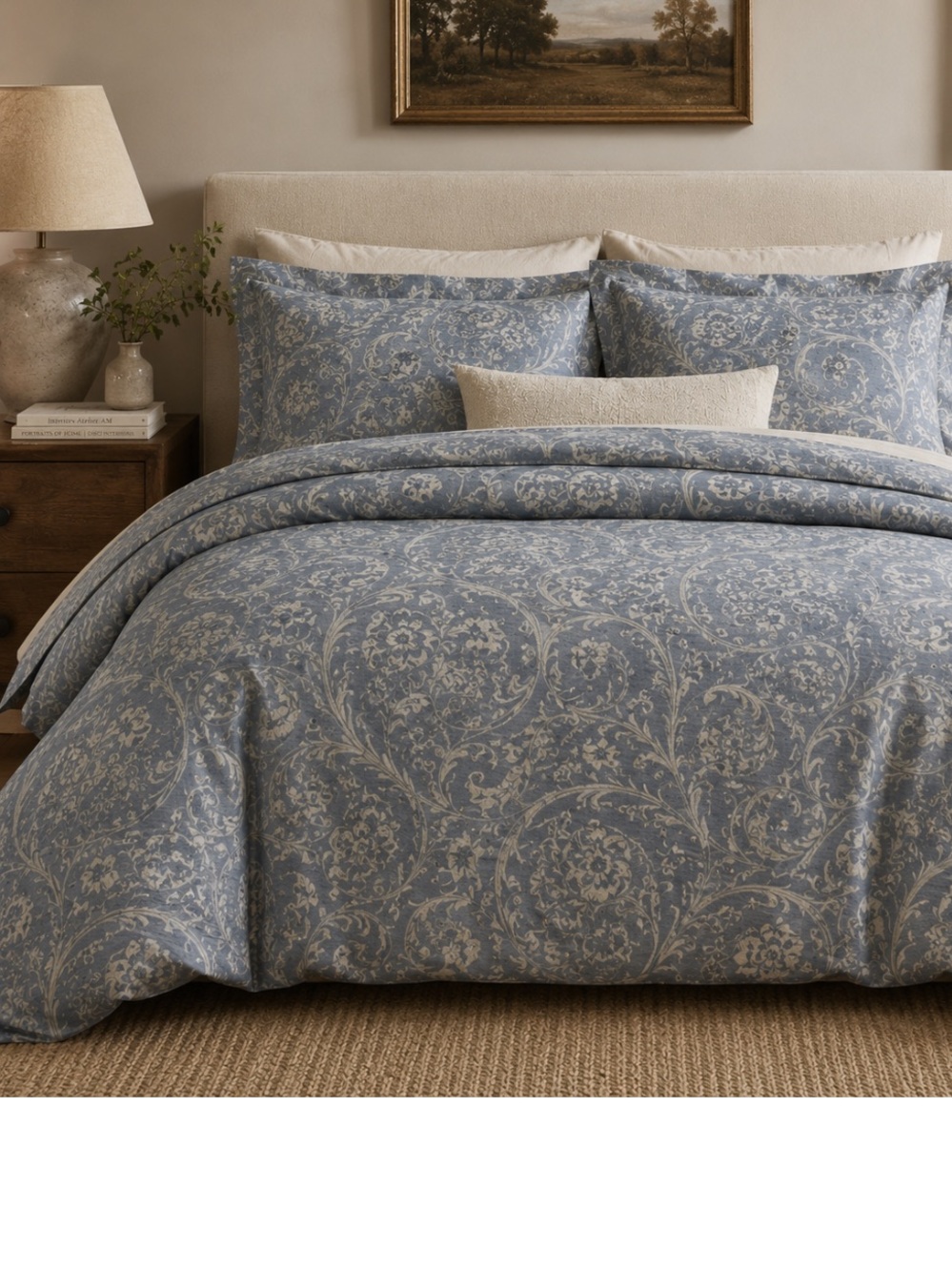 Restoration Hardware Duvet Cover Made In Italy Vintage Paisley Damask Luxur